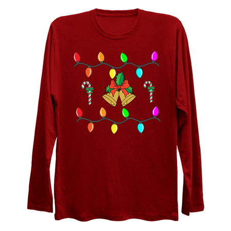 Merry Merry X-Mas Lights Bells Candy Canes tiny thumbnail