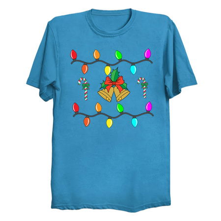 Merry Merry X-Mas Lights Bells Candy Canes tiny thumbnail