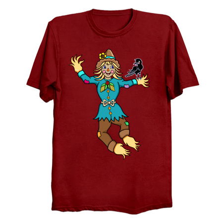 Cute Dancing Scarecrow and Crow tiny thumbnail