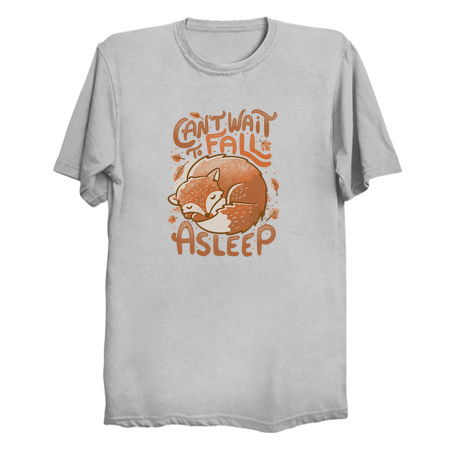 Can’t Wait to Fall Asleep Cute Funny Autumn Fox Light tiny thumbnail