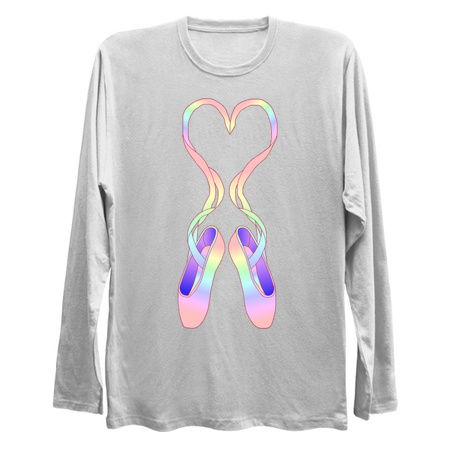 Pastel Rainbow Heart Ballerina Shoes tiny thumbnail
