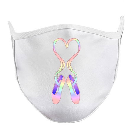 Pastel Rainbow Heart Ballerina Shoes tiny thumbnail