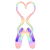 Pastel Rainbow Heart Ballerina Shoes tiny thumbnail
