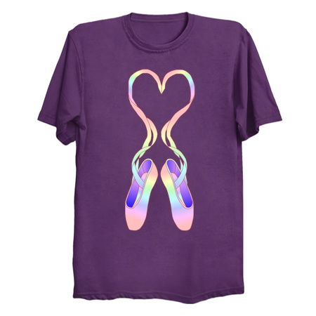 Pastel Rainbow Heart Ballerina Shoes tiny thumbnail