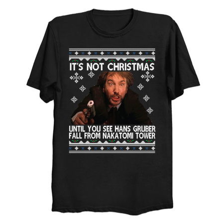 Die Hard Hans Gruber Nakatomi Tower Christmas Knit Pattern tiny thumbnail