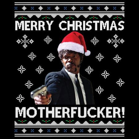 Samuel L Jackson Merry Christmas Motherfucker Pulp Fiction - NeatoShop