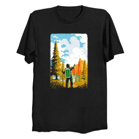 Hiking Recharging In Nature Outdoor Battery tiny thumbnail