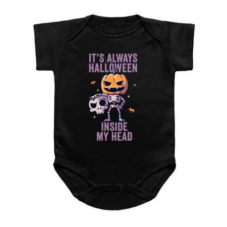 Its Always Halloween Inside My Head Funny Cute Spooky tiny thumbnail