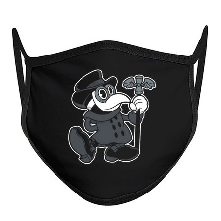 Vintage Cartoon Plague Doctor - Creepy Cute - Spooky Goth tiny thumbnail