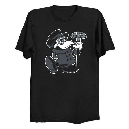 Vintage Cartoon Plague Doctor - Creepy Cute - Spooky Goth tiny thumbnail