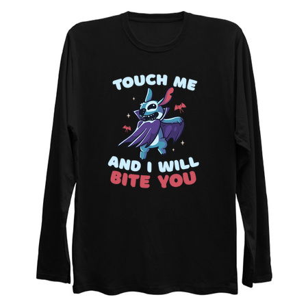 Touch Me And I Will Bite You Funny Cute Spooky tiny thumbnail