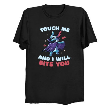 Touch Me And I Will Bite You Funny Cute Spooky tiny thumbnail