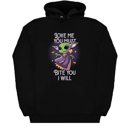 Love Me You Must Bite You I Will Funny Cute Spooky tiny thumbnail