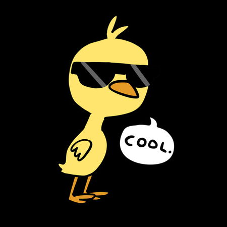 duck with sunglasses