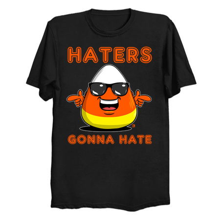 Candy Corn Wearing Sunglasses Haters Gonna Hate tiny thumbnail
