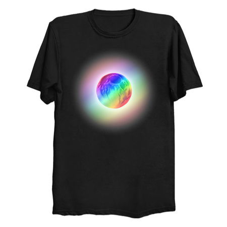 Glowing Rainbow Gradient Full Moon tiny thumbnail