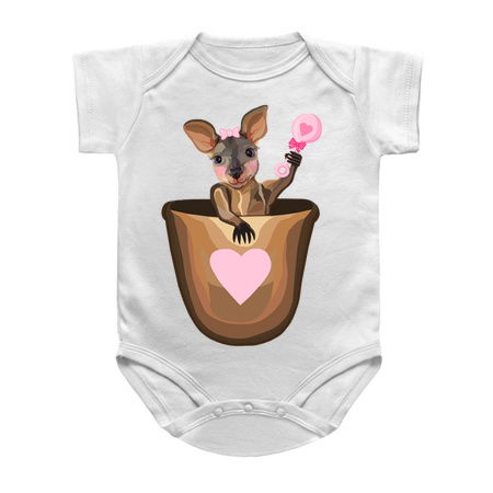 Baby Girl Kangaroo Joey in Pouch tiny thumbnail