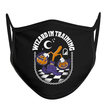 Wizard in Training - Creepy Cute Pumpkin - Spooky Vintage Cartoon tiny thumbnail