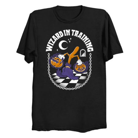 Wizard in Training - Creepy Cute Pumpkin - Spooky Vintage Cartoon tiny thumbnail