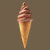 Soft Serve Icecream Chocolate Cone tiny thumbnail