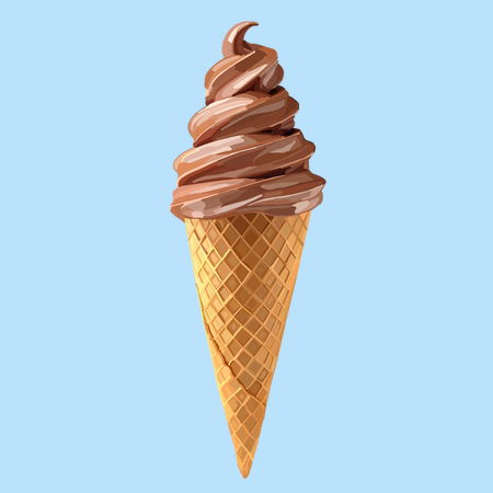Soft Serve Icecream Chocolate Cone Neatoshop Soft Serve Icecream Chocolate Cone Neatoshop