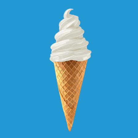 Vanilla cone ice deals cream