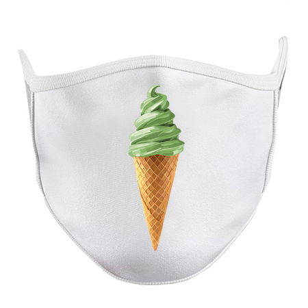 Pistachio Soft Serve Ice Cream Swirl tiny thumbnail