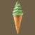 Pistachio Soft Serve Ice Cream Swirl tiny thumbnail