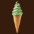 Pistachio Soft Serve Ice Cream Swirl tiny thumbnail
