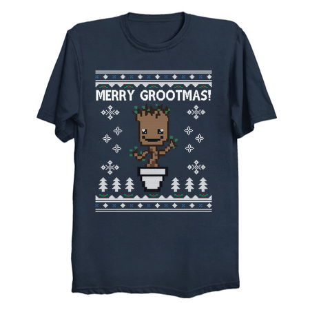 Baby Groot Merry Grootmas Christmas Knit tiny thumbnail