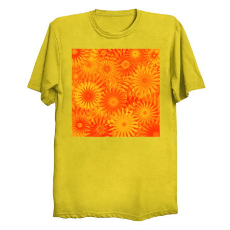 Dandelion Yellow Orange Flower Pattern tiny thumbnail