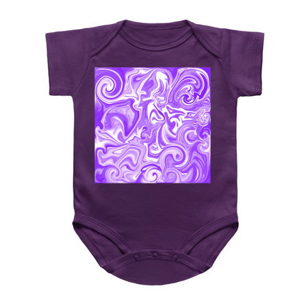 Fluid Purple and White Swirly Pattern tiny thumbnail