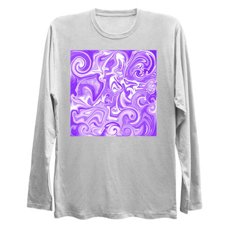 Fluid Purple and White Swirly Pattern tiny thumbnail