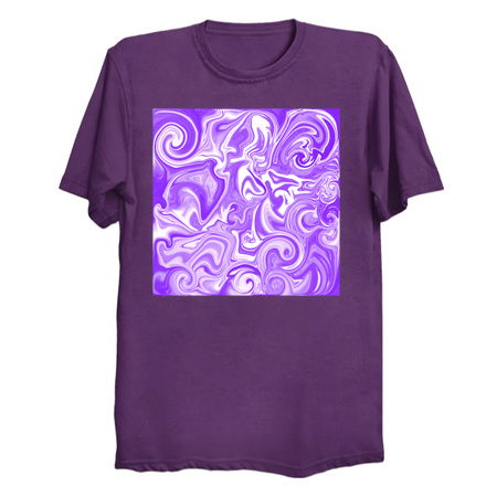 Fluid Purple and White Swirly Pattern tiny thumbnail