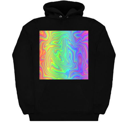 Psychedelic Rainbow Swirly Zebra Stripe Print tiny thumbnail