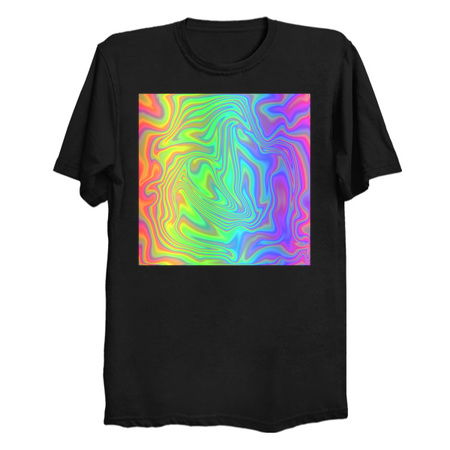Psychedelic Rainbow Swirly Zebra Stripe Print tiny thumbnail