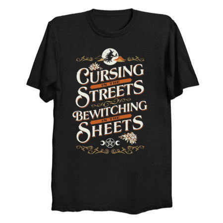 Cursing in the Streets - Vintage Funny Witch - Bewitching Goth Quote tiny thumbnail