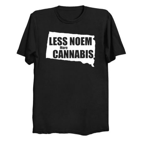 Less Noem, More Cannabis south Dakota tee shirt tiny thumbnail