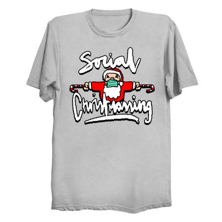 Social Christmassing - Social Distancing Christmas Themed Shirt for Christmas 2020 tiny thumbnail