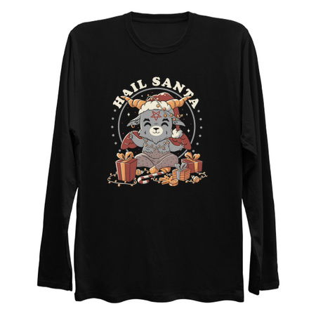 Hail Santa Funny Cute Evil Christmas Baphomet tiny thumbnail