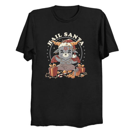 Hail Santa Funny Cute Evil Christmas Baphomet tiny thumbnail