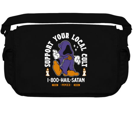 Support Your Local Cult - Hail Satan - Vintage Cartoon Occult tiny thumbnail