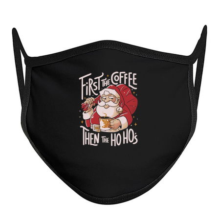 First the Coffee Then the Ho Ho’s Funny Christmas Santa Claus tiny thumbnail