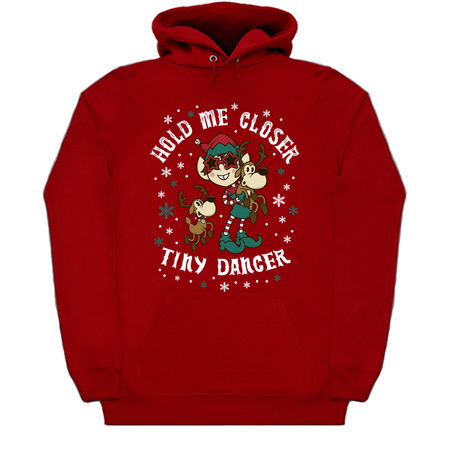 Tiny Dancer - Musical Elf - Cute Christmas Reindeer - Vintage Cartoon Xmas tiny thumbnail