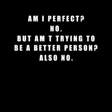 Am I perfect? No. - NeatoShop