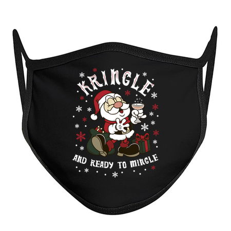 Kringle and Ready to Mingle - Cute Santa Claus - Cartoon Xmas tiny thumbnail