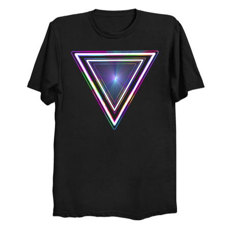 Glowing Geometric 1980s Triangle tiny thumbnail
