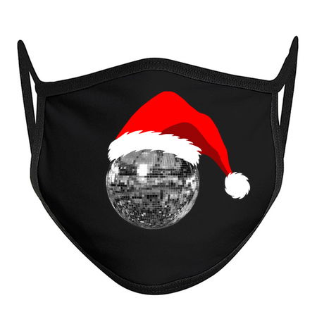 Silver Santa Christmas 1970s Disco Ball tiny thumbnail