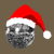 Silver Santa Christmas 1970s Disco Ball tiny thumbnail