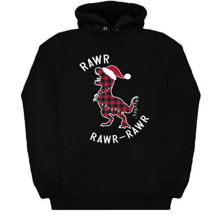 Red Plaid Dinosaur T Rex Christmas Lights RAWR Pajamas tiny thumbnail